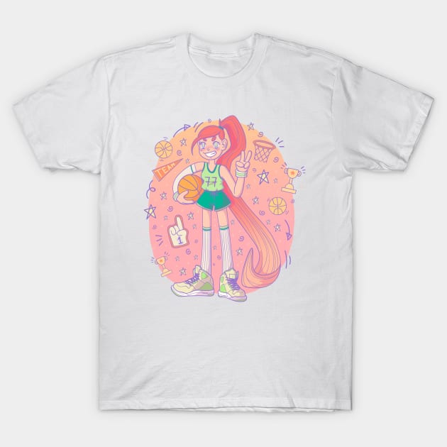 Basketball player T-Shirt by Meeko_Art